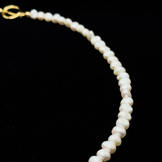 RHODAIN Jewelry Baroque Freshwater Pearl Necklace