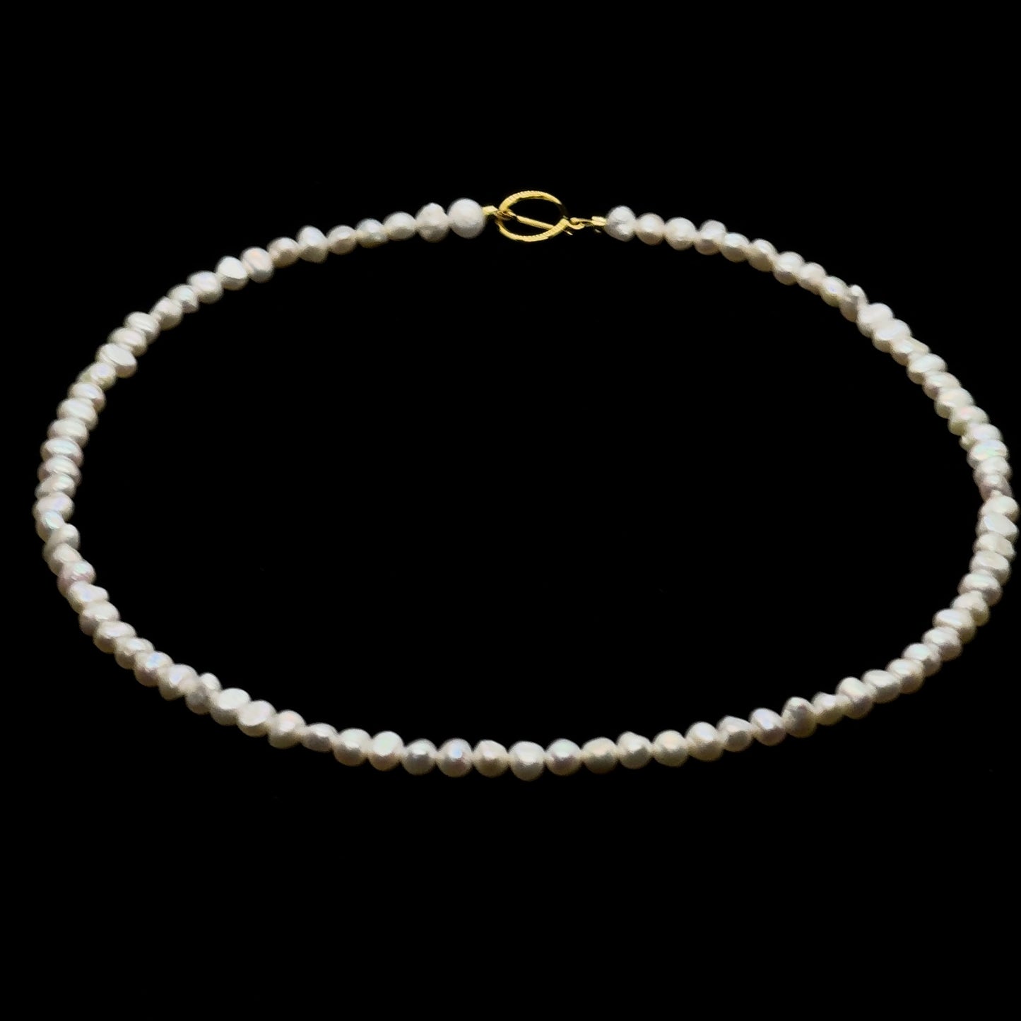 RHODAIN Jewelry Baroque Freshwater Pearl Necklace